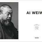 Großer Text "AI WEIWEI". Links Porträt eines Mannes mit Bart und kurzem Haar. Darunter Nennung von Editoren und Autoren.