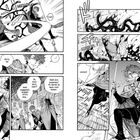 Ein Manga zeigt dynamische Kampfszenen mit Charakteren in dramatischer Aktion und intensiven Gesichtsausdrücken.