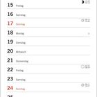 JANUAR 2021 Kalender. Text darunter beschreibt scherzhaft frostige Ehegatten. Illustration eines Mannes im Schnee.