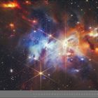 01 | JANUAR

Leuchtende, bunte Nebel und Sterne in Rot, Blau und Weiß, wie ein kosmisches Gemälde.