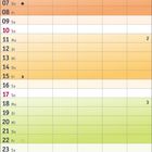 Kalenderblatt Januar 2027, mit farbigen Wochenstreifen. Feiertage: Neujahr (1. Fr), Heilige Drei Könige (6. Mi).