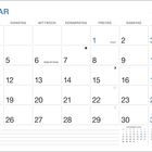 Kalender für Januar 2027 mit Feiertagen "Neujahr" am 1. und "Heilige Drei Könige" am 6. Minitabellen für Dezember 2026 und Februar 2027.