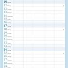 Kalenderseite Januar, Tage nummeriert mit Wochentagen und Feiertagen. Aquarell-Schneelandschaft, zwei Vögel auf Herz.