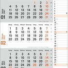 Kalender für Januar bis März 2027 mit detaillierten Datumsangaben und Feiertagen, wie Neujahr und Valentinstag.