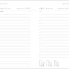 Januar, Montag 4., Dienstag 5., Linien für Notizen, "New Year Holiday (Scotland)", kleine Monatskalender unten.