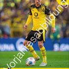 Text: "Pascal Groß #13/Mittelfeld", "Vorjahresabbildung", "Januar 2026". Fußballspieler in gelbem BVB-Trikot.