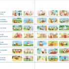 "Inhalt: Bobo und der Paketbote, Bobo auf dem Wasserspielplatz, Bobo im Wald, Bobo und der große Karton, Bobo und die Blumenwiese, Bobo auf großer Reise, Bobo und der Piratenschatz." Begleitend dazu sind bunte Illustrationen mit einem kleinen Bären in verschiedenen Szenen.