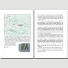 Karte zeigt Fahrtrouten durch Deutschland nach Jugoslawien, rot/blau markiert. Neben einer detaillierten Fahrbeschreibung.