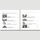 Inhaltsverzeichnis mit Kapiteln über Architektur, Energieversorgung und Industrialisierung. Enthält kleine Schwarz-Weiß-Fotos.