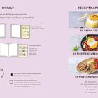Inhalt und Rezeptkapitel mit Bildern: "Essen to Go", "Fixe Feierabendküche", "Weekend Soulfood". Texthinweise auf Rezepte.