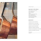 Texte: "Statt eines Vorworts", "Kochen für zwei", "Rezepte". Kupfertöpfe auf einem Gitterhintergrund.