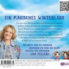 "EIN MAGISCHES WINTERLAND. Die Spur ihrer Eltern hat Maxi und Helium nach Lindrizia geführt." Zwei Mäuse und eine Frau lächeln.