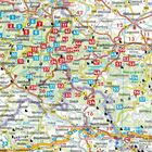 Kartenansicht mit nummerierten Punkten in Rot und Blau. Städtenamen wie Goslar, Wernigerode, und Halberstadt sind sichtbar.