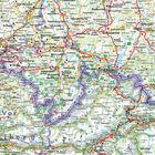 Eine detaillierte Landkarte zeigt Stadt- und Ortsnamen wie Kempten, Oberstdorf und Füssen sowie Straßennummern und Grenzverläufe.