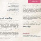 „Die Güte des Herrn hat kein Ende...“ Klagelieder 3,22-23. Januar. Hoffnung, die neu anfängt. Nachgedacht: Was bedeutet... endet?