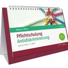 „Pflichtschulung Antidiskriminierung“; bunte geflochtene Seile; Cover mit Spiralbindung.