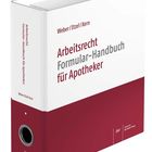 Ein Ordner mit der Aufschrift "Arbeitsrecht Formular-Handbuch für Apotheker" und den Autoren Weber/Etzel/Kern.