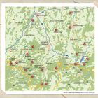 Karte mit Städten und Nummern. Orte: Kempten, Memmingen, Kaufbeuren. Ländergrenzen: Deutschland, Österreich.