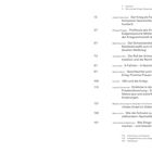 Texte: 

Seitenzahlen und Titel von Artikeln: 
- Vorwort
- Wir und der Krieg: Krieg ausstellen
- Der Krieg als Faktor in der Schweizer Geschichte...

Farben: Weiß und Schwarz. Anordnung: Textspalten mit Nummern.