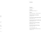 Text links: Unterstützer wie Terra Foundation, Ernst von Siemens Kunststiftung.  
Rechts: Inhaltsverzeichnis mit Themen und Seitenzahlen.