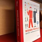"WISSEN FÜR ALLE. ISOTYPE – die Bildsprache aus Wien." Ein Buchcover mit bunten Piktogrammen und Figuren.