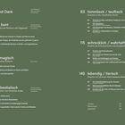 Inhaltsverzeichnis über Drachen: Kapitel zu Themen wie "unsterblich/bunt", "allmächtig/magisch" und "lebendig/tierisch".