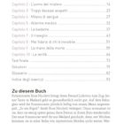 Inhalt mit zehn Kapiteln von "Un incontro inaspettato" bis "La verità", gefolgt von Test, Lösungen, Glossar. Text über Kommissarin.