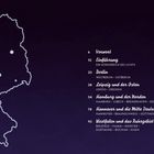Inhalt: Vorwort, Einführung, Berlin, Leipzig, Hamburg, Hannover, Westfalen, Düsseldorf, Köln, Rhein, Frankfurt, Stuttgart, Nürnberg, München. Karte von Deutschland mit Punkten.