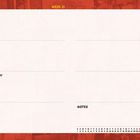 Kalender für Mai 2027, Woche 21. Tage: Montag 24 bis Sonntag 30. Bereich für Notizen unten. Hintergrund in Rot.