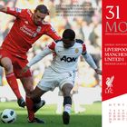 Liverpool FC 3, Manchester United 1, Premier League, 6. März 2011. Zwei Spieler kämpfen um den Ball.