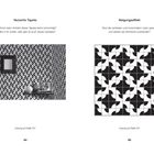 "Verzerrte Tapete" und "Neigungseffekt" beschreiben optische Täuschungen aus geometrischen Mustern.