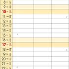 Kalender für Januar 2027, Wochen und Tage farblich unterteilt. Feiertage: Neujahr, Heilige Drei Könige. Hausaufgaben-Timeline.