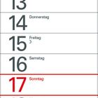 Kalender für Januar 2027 mit Feiertagen: Neujahr am 1., Heilige Drei Könige am 6. Sonntage sind rot markiert.