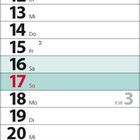 Kalender Januar 2027: Feiertage Neujahr am 1., Heilige Drei Könige am 6. Sonntage rot markiert.