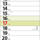 Kalender zeigt Januar 2027. Wochen beginnen montags: Neujahr, Heilige Drei Könige. Wochenenden hervorgehoben.