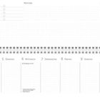 To-Do, Notizen, Prioritäten oben; Wochentage und Datum unten; Januar 2027 rechts; Kalenderseite mit Kästchen und Linien.