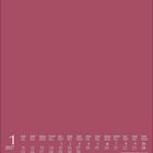 Kalenderblatt: Januar 2027, mit Wochenbeginn montags. Zahlen und Wochentage in weiß auf rosa Hintergrund.