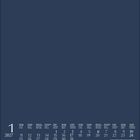 Kalender von Januar 2027. Wochentage und Daten sind unten aufgelistet. Hintergrund dunkelblau.