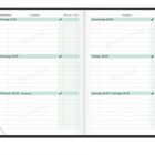 Planer mit Wochenübersicht: Spalten für Aufgaben und Termine. Montag 21.09. bis Sonntag 27.09., jeder Tag einzeln aufgelistet.