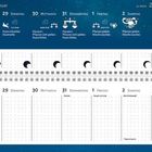 28. Montag: Haare schneiden. Dauerwelle. 31. Donnerstag: Hauptzeit. Pflanzen nicht gießen. Haare färben.