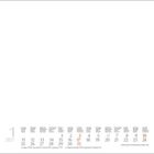 Kalenderseite Januar 2027, Tage 1 bis 31 unten aufgelistet, wichtige Daten rot markiert.