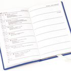 Kalender zeigt 2.–8. April. Links sind Termine mit Uhrzeiten, rechts leere Zeilen. Titelseite April, 92.–98. Tag.