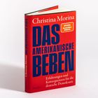 "Christina Morina, DAS AMERIKANISCHE BEBEN - Erfahrungen und Konsequenzen für die deutsche Demokratie." Rot-blaues Buch.
