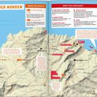 "Inhalt" steht oben groß auf beiden Seiten. Links: Inselkarten und Urlaubsplaner. Rechts: Erlebnistouren, Wissen, Highlights.