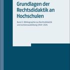 "Grundlagen der Rechtsdidaktik an Hochschulen", Band 2 mit blauem Hintergrund und Verlagslogo unten rechts.