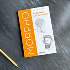 „Kopf, Hals und Schultern“, hat Zeichnungen von Köpfen, orangefarbener Rand. Ein Bleistift liegt daneben.