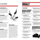 Links: Autoreninfo (Oliver Thomas Domzalski, Daniel Mollenhauer), rechts: Inhaltsverzeichnis mit Themen von der Steinzeit bis Mittelalter.