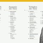 Inhalt: Das Reich der Tiere, Anatomie der Tiere, Verhalten der Tiere. Abgebildete Pinguine umfassen sich.