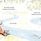 Ein echter Freund versteht, wer du warst, wer du bist und wer du einmal sein wirst. Illustration: Mädchen mit Hund am Fluss.