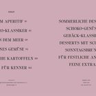 „Herzhafte Crêpes“ für 4 Portionen. Zutaten und Zubereitung rechts; links sind gebratene Crêpes abgebildet.